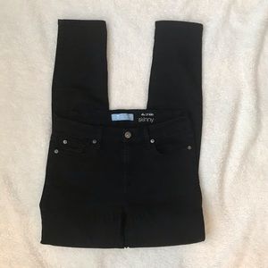 7 For All Mankind Black - the Ankle Skinny Jeans